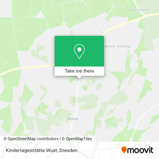 Карта Kindertagesstätte Wust