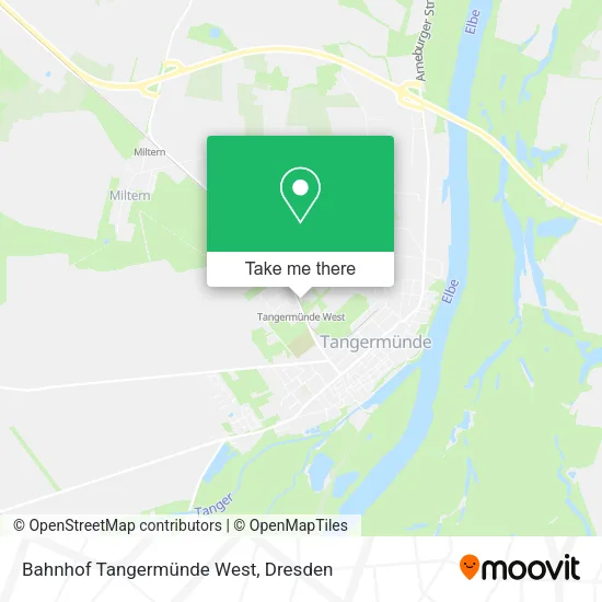 Карта Bahnhof Tangermünde West