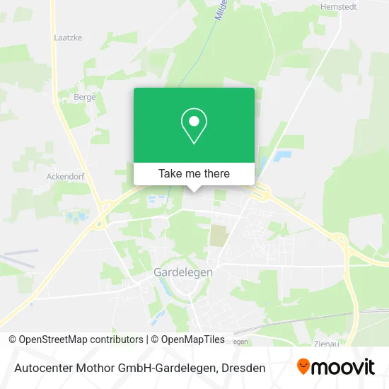 Карта Autocenter Mothor GmbH-Gardelegen