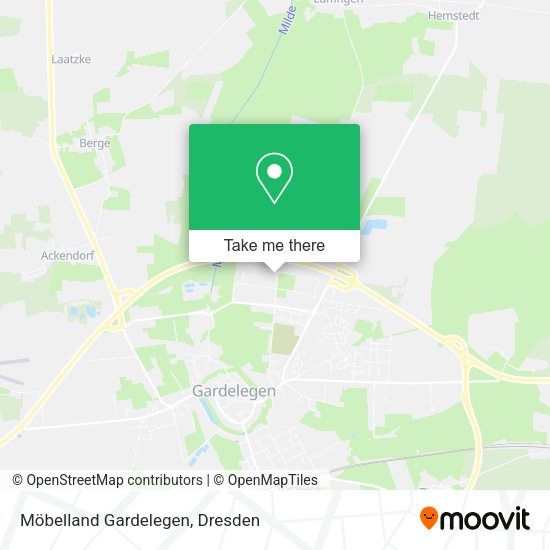 Карта Möbelland Gardelegen