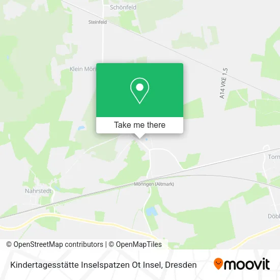Карта Kindertagesstätte Inselspatzen Ot Insel