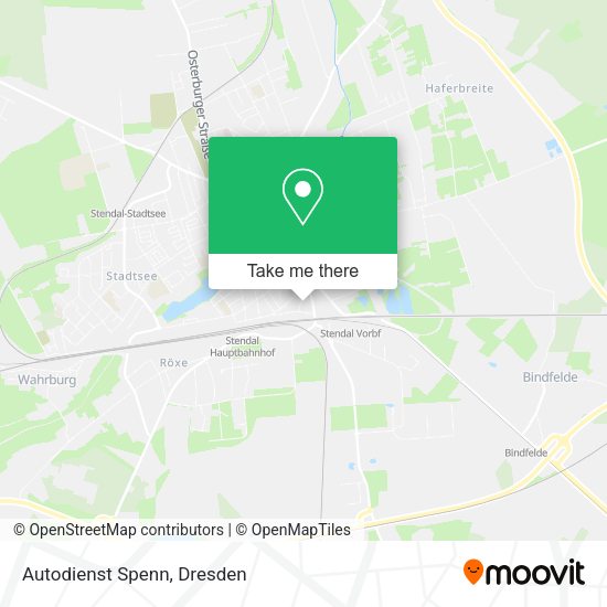 Карта Autodienst Spenn