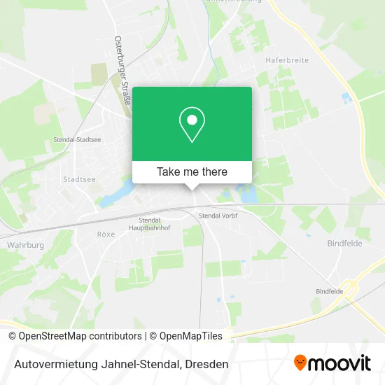 Карта Autovermietung Jahnel-Stendal