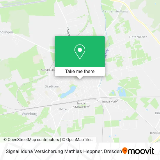 Карта Signal Iduna Versicherung Mathias Heppner