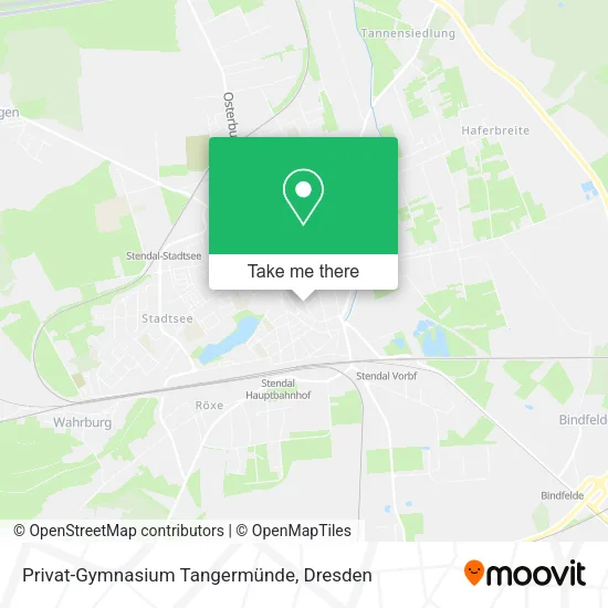 Карта Privat-Gymnasium Tangermünde