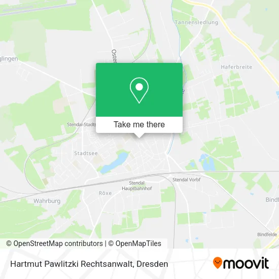 Карта Hartmut Pawlitzki Rechtsanwalt