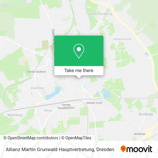 Карта Allianz Martin Grunwald Hauptvertretung