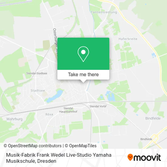 Карта Musik-Fabrik Frank Wedel Live-Studio Yamaha Musikschule