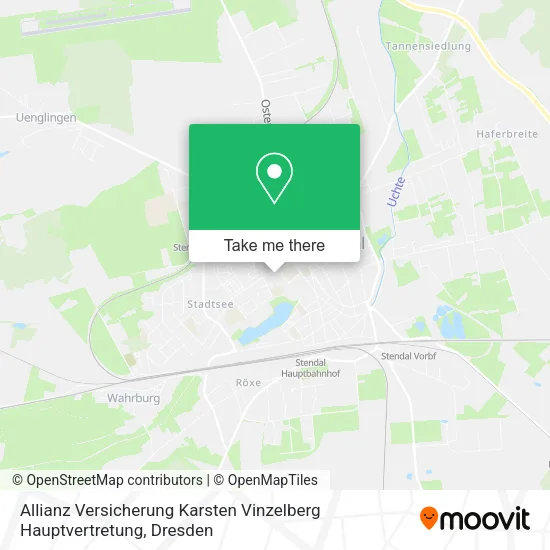 Карта Allianz Versicherung Karsten Vinzelberg Hauptvertretung