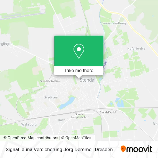 Карта Signal Iduna Versicherung Jörg Demmel