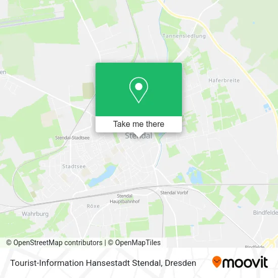 Карта Tourist-Information Hansestadt Stendal
