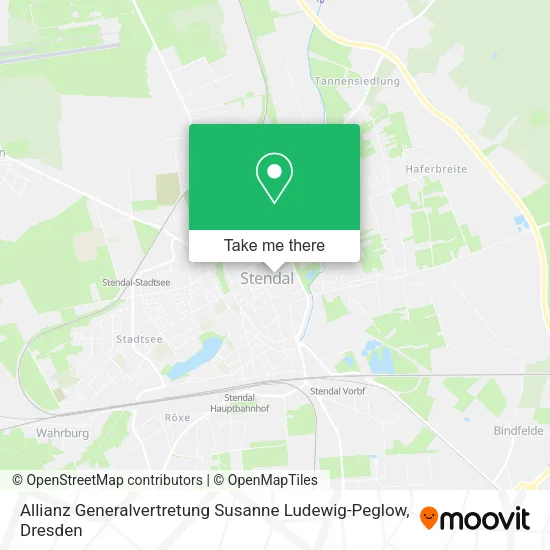 Карта Allianz Generalvertretung Susanne Ludewig-Peglow