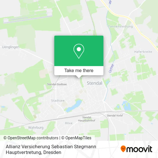 Карта Allianz Versicherung Sebastian Stegmann Hauptvertretung