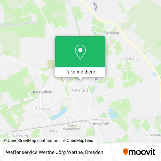 Карта Waffenservice Werthe Jörg Werthe