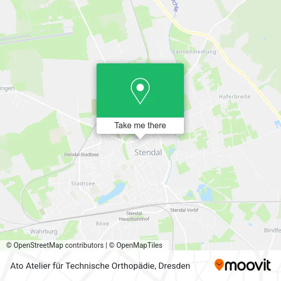 Карта Ato Atelier für Technische Orthopädie