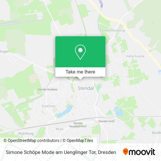 Карта Simone Schöpe Mode am Uenglinger Tor
