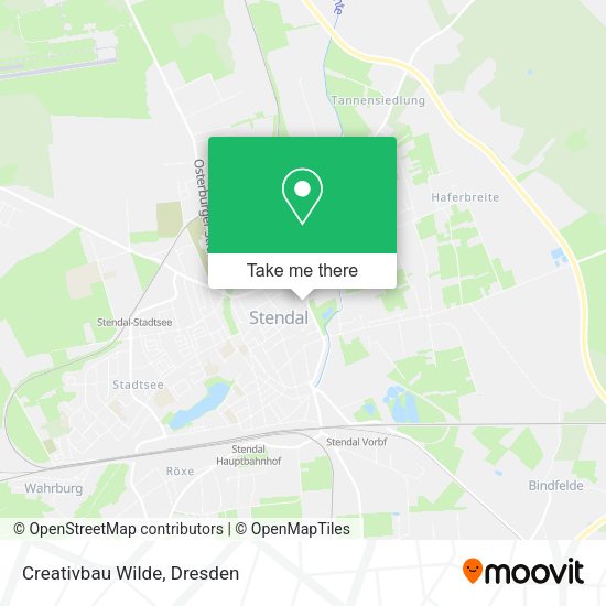 Карта Creativbau Wilde