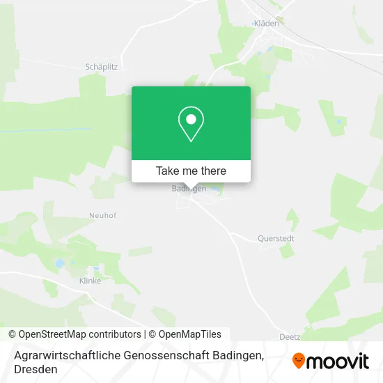 Карта Agrarwirtschaftliche Genossenschaft Badingen