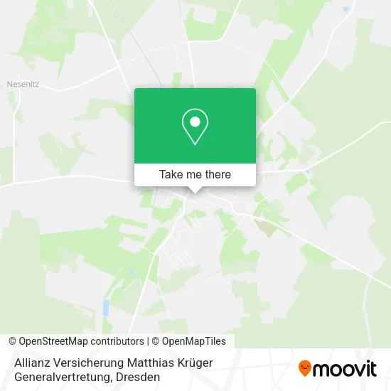 Карта Allianz Versicherung Matthias Krüger Generalvertretung