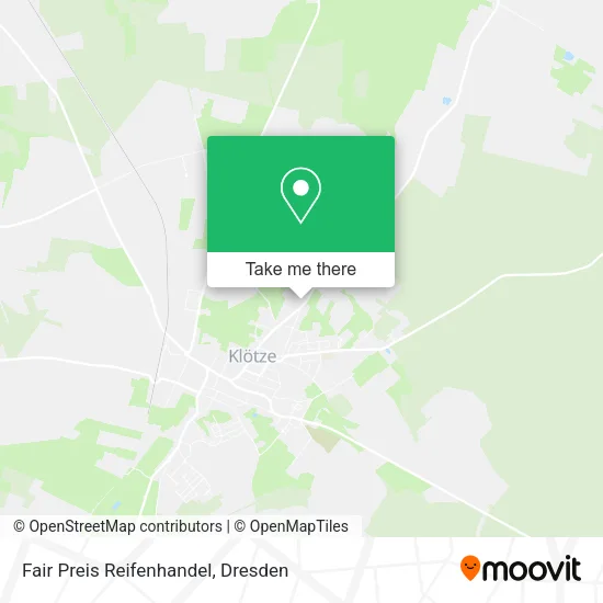 Карта Fair Preis Reifenhandel