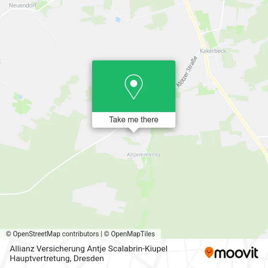 Карта Allianz Versicherung Antje Scalabrin-Kiupel Hauptvertretung