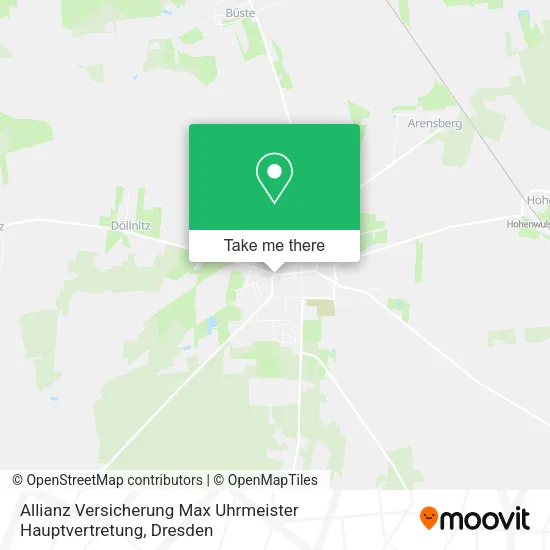 Карта Allianz Versicherung Max Uhrmeister Hauptvertretung