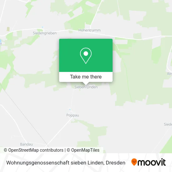 Карта Wohnungsgenossenschaft sieben Linden