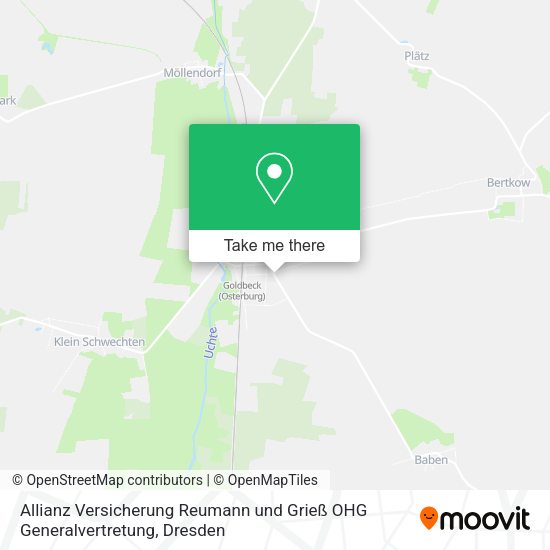 Карта Allianz Versicherung Reumann und Grieß OHG Generalvertretung