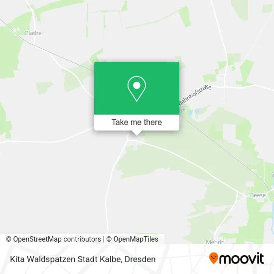 Карта Kita Waldspatzen Stadt Kalbe