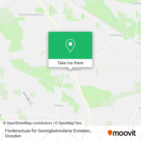 Карта Förderschule für Geistigbehinderte Erxleben