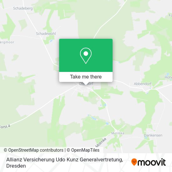 Карта Allianz Versicherung Udo Kunz Generalvertretung