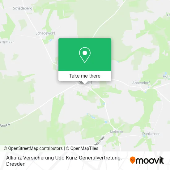 Карта Allianz Versicherung Udo Kunz Generalvertretung