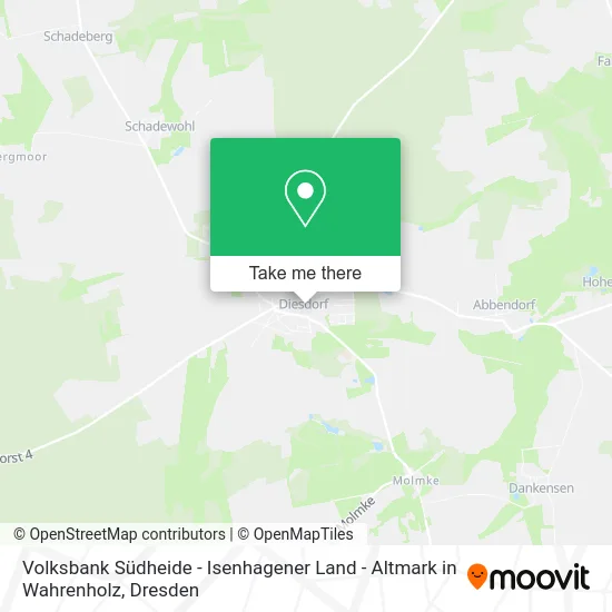 Volksbank Südheide - Isenhagener Land - Altmark in Wahrenholz map