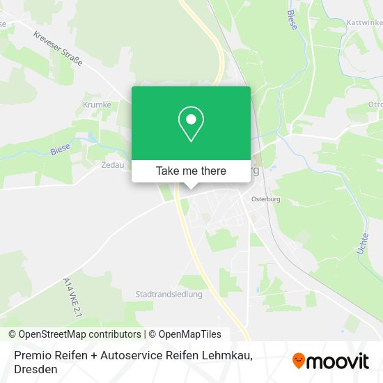 Карта Premio Reifen + Autoservice Reifen Lehmkau