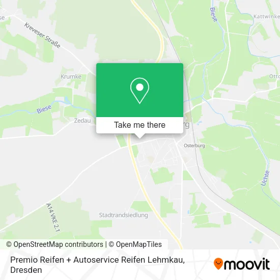 Карта Premio Reifen + Autoservice Reifen Lehmkau