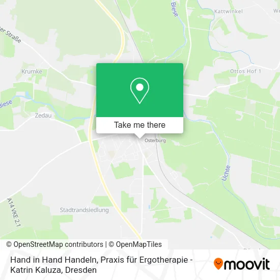 Карта Hand in Hand Handeln, Praxis für Ergotherapie - Katrin Kaluza