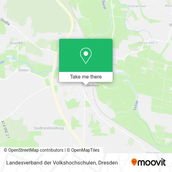 Карта Landesverband der Volkshochschulen