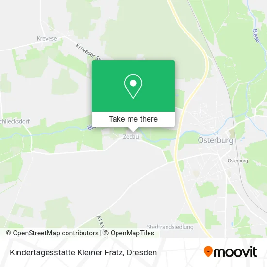 Карта Kindertagesstätte Kleiner Fratz