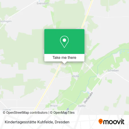 Карта Kindertagesstätte Kuhfelde