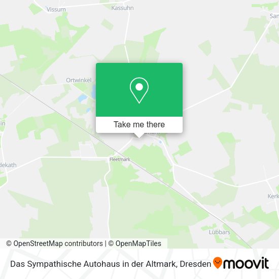 Карта Das Sympathische Autohaus in der Altmark
