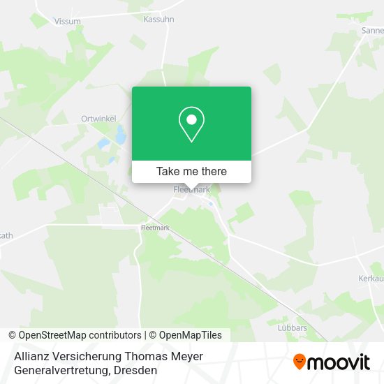 Карта Allianz Versicherung Thomas Meyer Generalvertretung