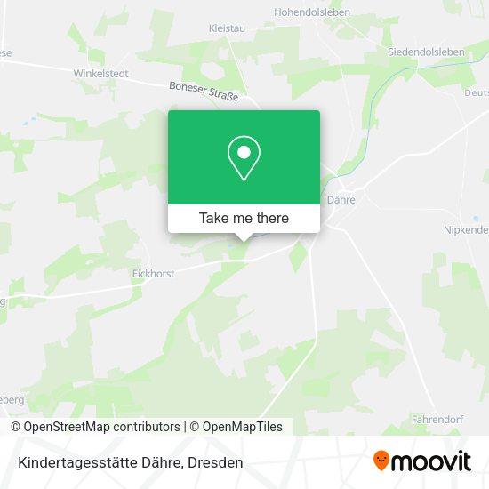 Карта Kindertagesstätte Dähre