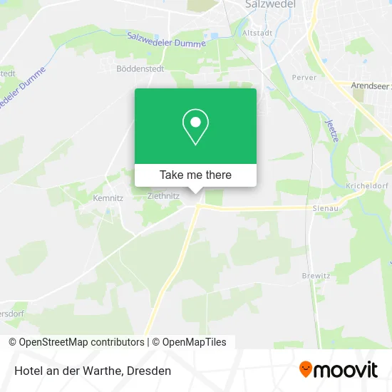 Карта Hotel an der Warthe