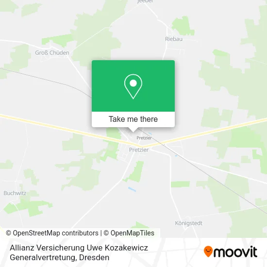 Карта Allianz Versicherung Uwe Kozakewicz Generalvertretung