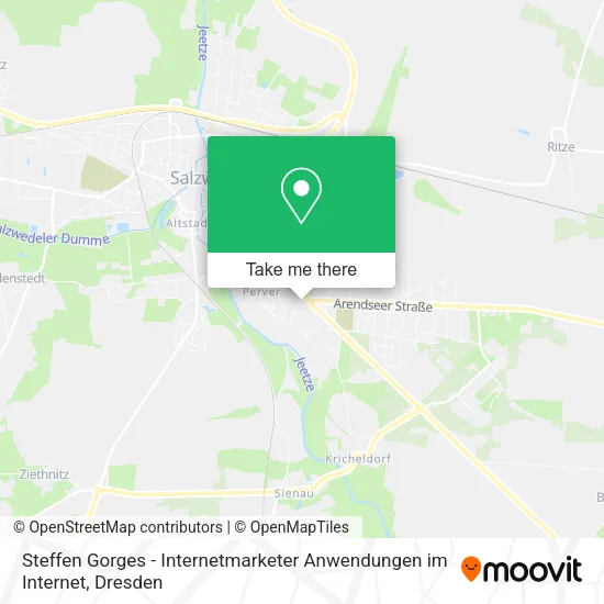 Карта Steffen Gorges - Internetmarketer Anwendungen im Internet