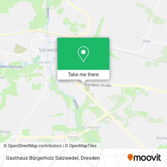 Карта Gasthaus Bürgerholz Salzwedel
