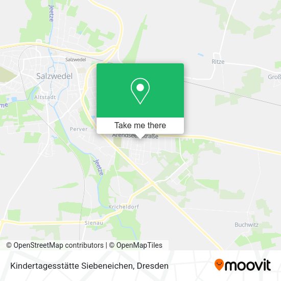 Карта Kindertagesstätte Siebeneichen