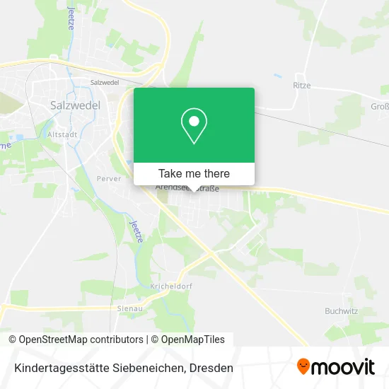 Карта Kindertagesstätte Siebeneichen