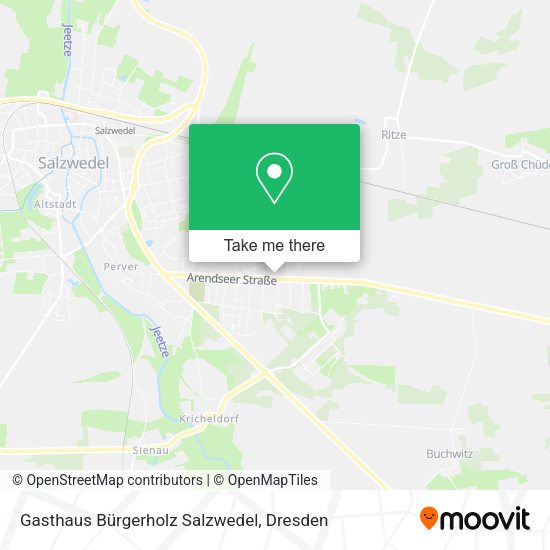 Карта Gasthaus Bürgerholz Salzwedel