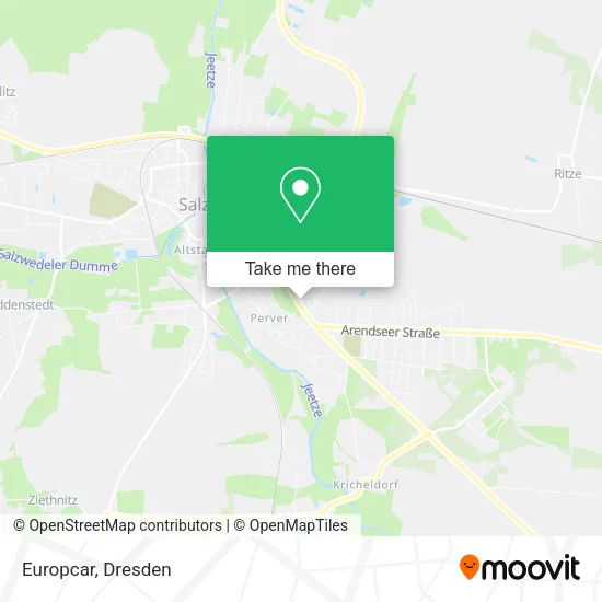 Карта Europcar